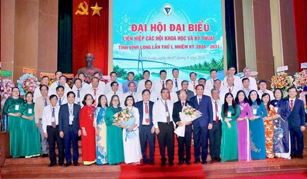 Ban Chấp hành Liên hiệp các Hội Khoa học và Kỹ thuật tỉnh Vĩnh Long khóa I, nhiệm kỳ 2026 - 2031 ra mắt đại hội